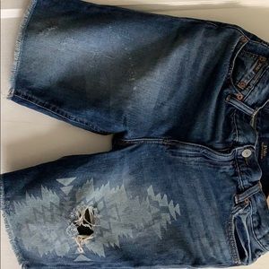 Fringed Bermuda Shorts